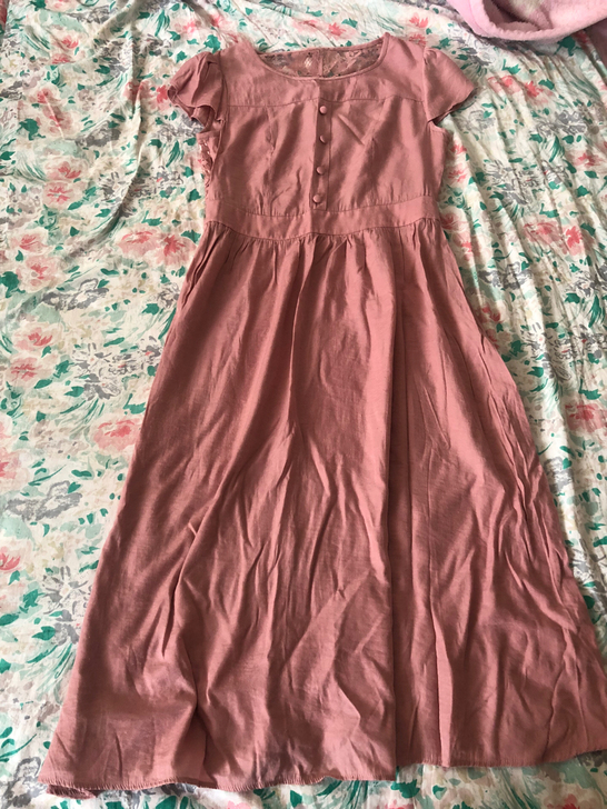 粉色大码连衣裙包邮