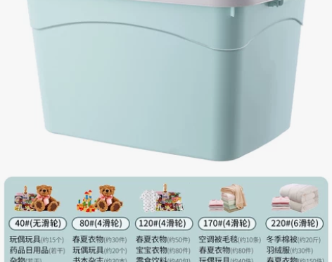 加厚特大号收纳箱塑料玩具衣服储物盒宿舍家用...
