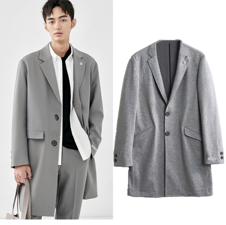 【全新】POT/拉夏贝尔高端系列男士风衣西...