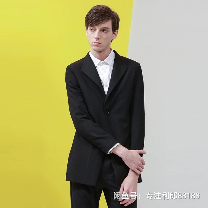 西服春秋男利郎西服外套黑色19CDX021...