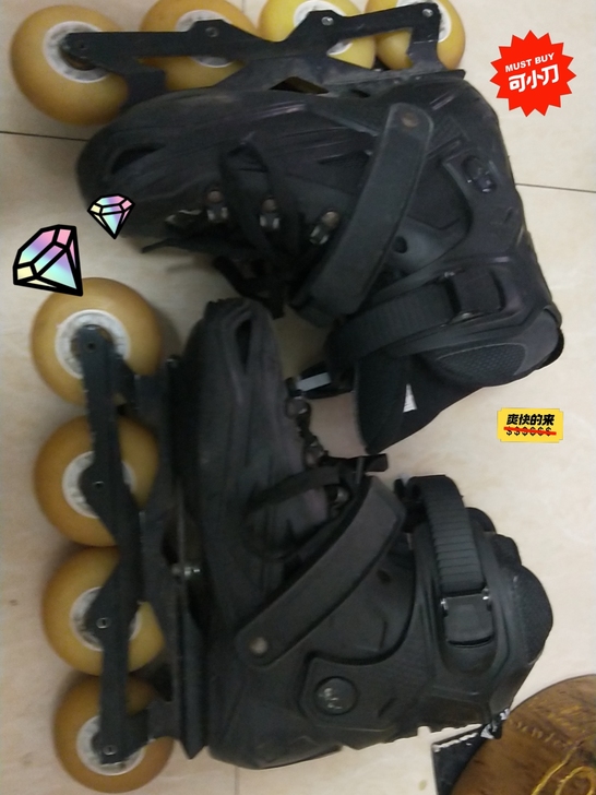 38码轮滑，九成新，没怎么穿小了，买成27...