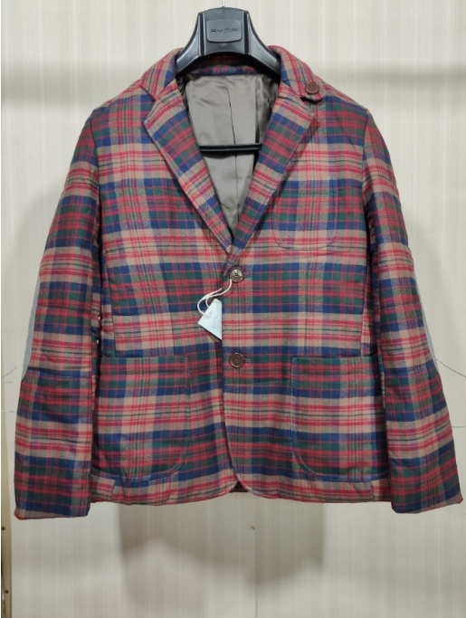 夹棉格子男士西装原价1300现在58包邮