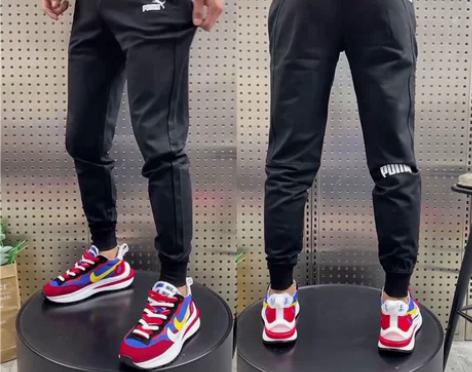 秋季新款快手网红运动裤子男韩版潮流束脚卫裤...