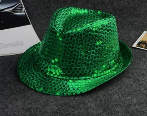 幼儿 成人儿童款亮片帽男女爵士帽礼帽 舞台...