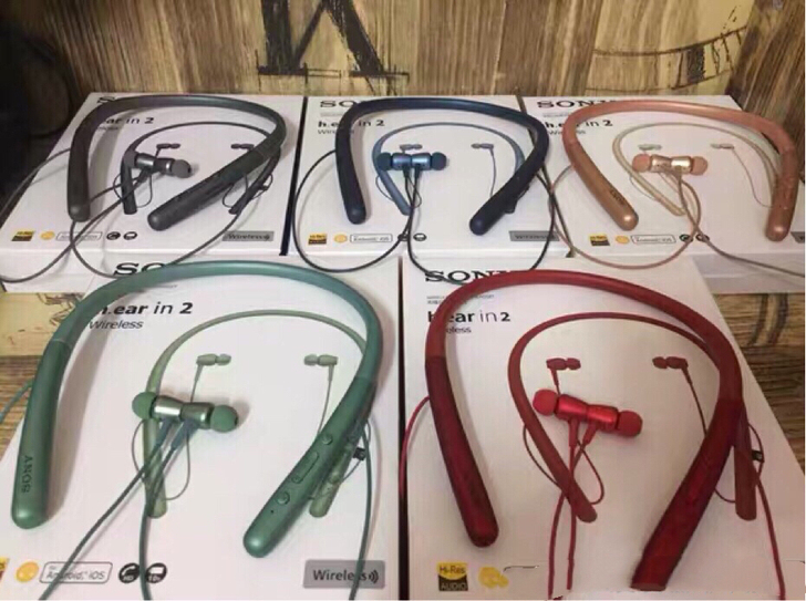 闲置处理索尼700挂脖式蓝牙耳机金属带磁 ...