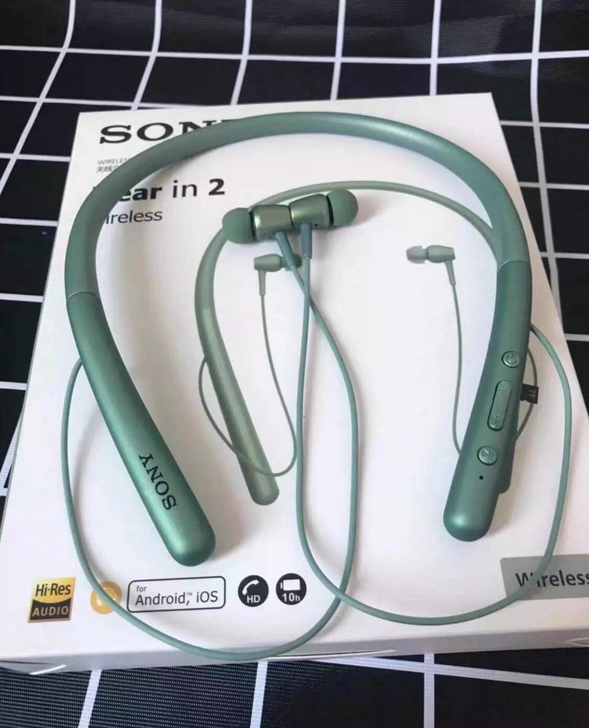 闲置新的索尼700挂脖式蓝牙耳机金属带磁 ...