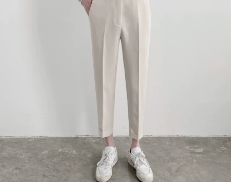 ZPZ春季韩版修身小直筒西裤男士休闲裤潮流...