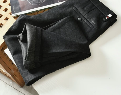 高端系列！免烫抗皱！秋冬男士外贸加厚磨毛条...