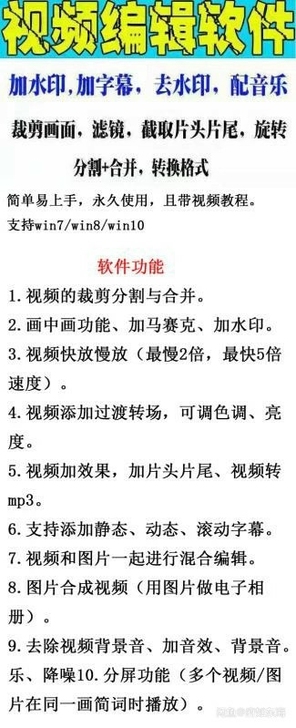 视频编辑软件.支持剪辑,视频拼接,加背景音...
