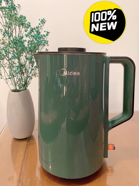 【全新正品】美的电热水壶家用烧水壶宿舍保温...