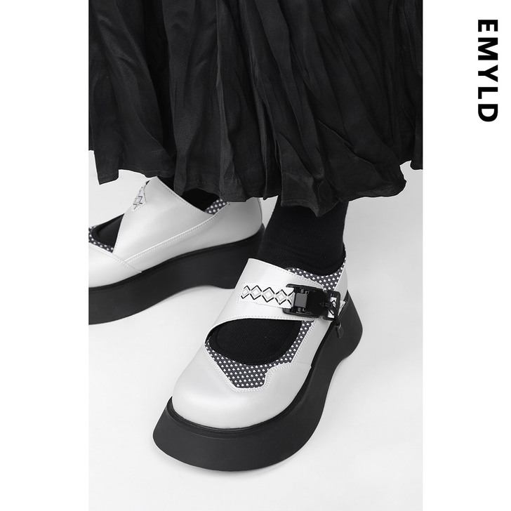 EMYLD原创大头鞋春季新款女鞋日系厚底玛...