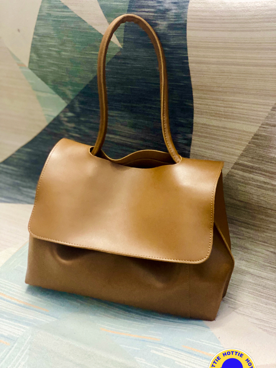 大容量单肩手提包欧美时尚高级感爆软PU皮托...