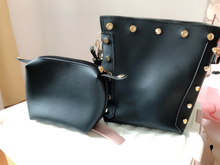 黑色子母包，双链条，非品牌实体店买的，买回...