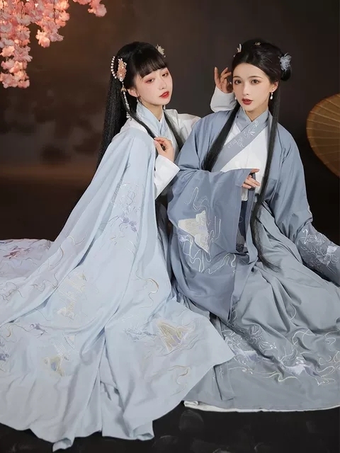 浮梦霓裳 魏晋交领 汉服可小刀