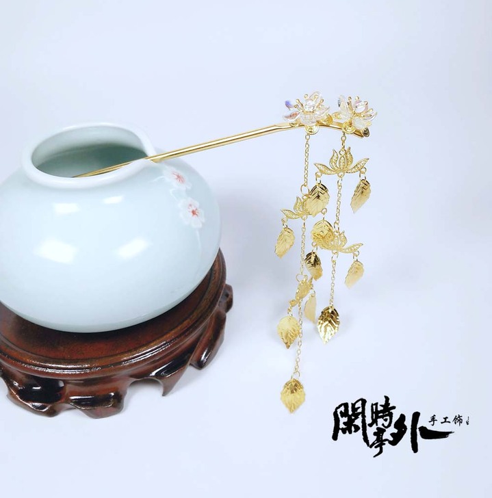 发簪子复古典步摇魏晋唐风长流苏古装发钗子华...