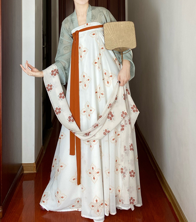 杉梅原创【长安街】唐风复原款齐胸汉服女一片...