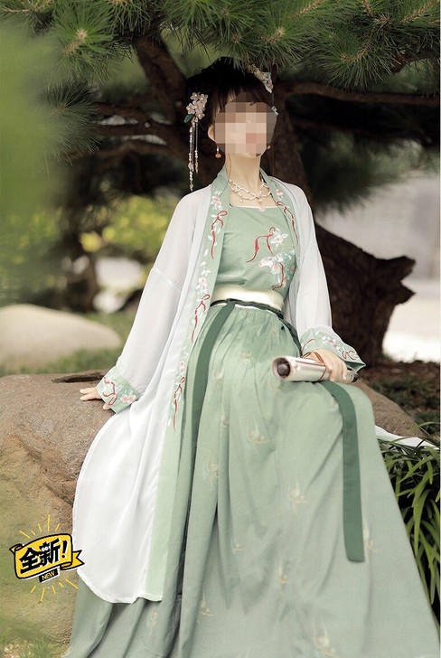 汉服~出坑~宋制褙子女日常可穿齐腰襦裙褙子...