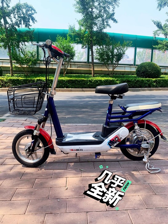 爱玛二手电动车48v12锂电池爱玛电动车二...