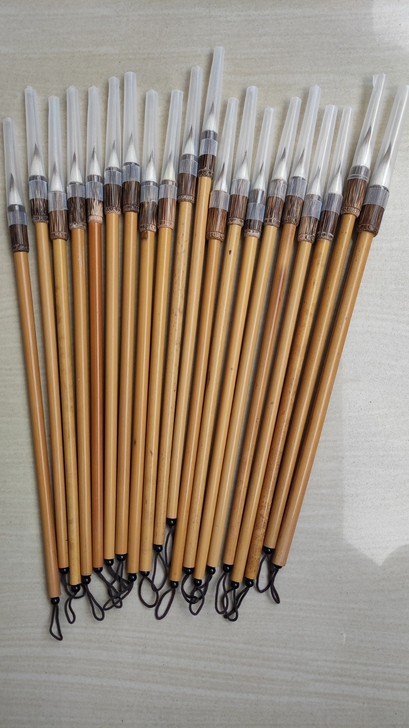 闲置 好用毛笔【古法狼羊鸡距】 鸡距笔柱心...