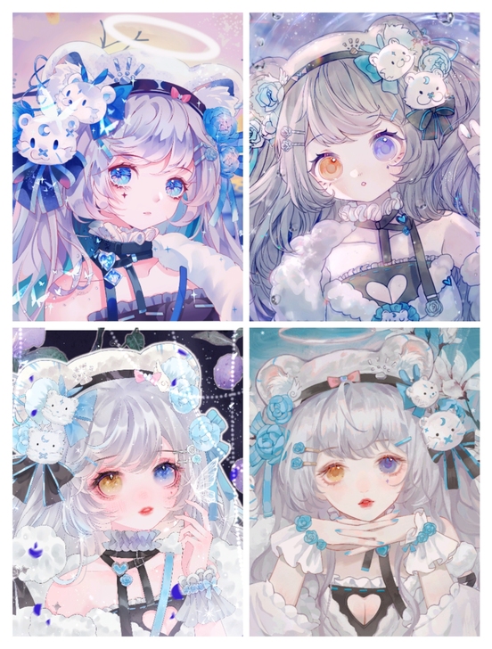 白虎车稿 原创头像会员图 插画壁纸 设子成...