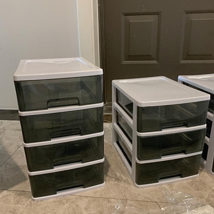 三层抽屉式收纳箱【21元全新包邮】多层收纳...