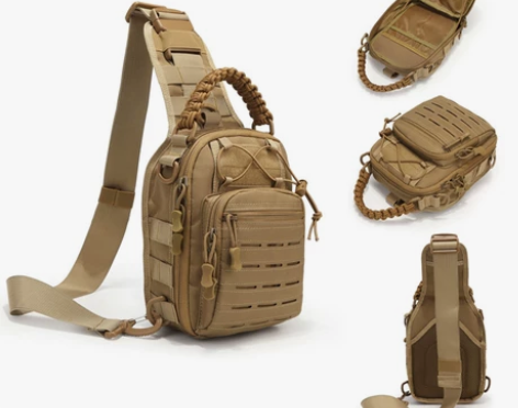 新款多功能激光胸包 户外运动旅行防水便携胸...