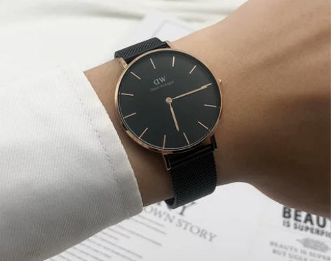 ?dw手表男36mm男士钢带黑盘正版Dan...