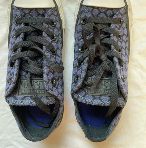 CONVERSE 低帮帆布鞋，闷包开出，尺...