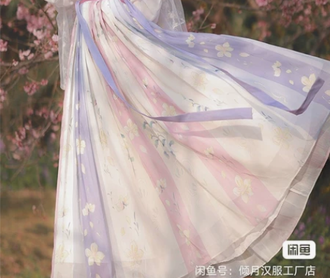【樱洛】茗月萱齐胸襦裙套装汉服女刺绣正品春...