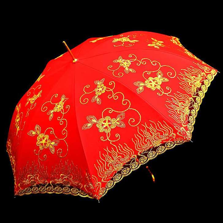 【年终盛典价】红色雨伞结婚新娘伞婚庆婚礼高...