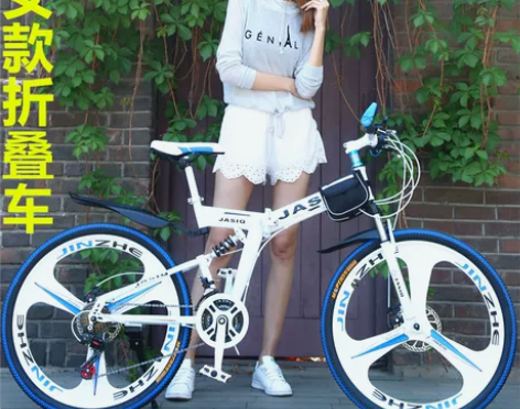 自行车 超轻便双减震软尾折叠车男女学生网红...