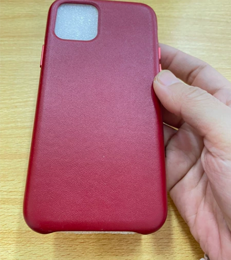 真牛皮革材质 苹果11pro真皮手机壳 官...