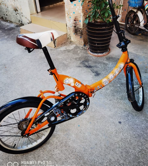 皇冠王折叠减震自行车，18寸轮轻巧方便，可...