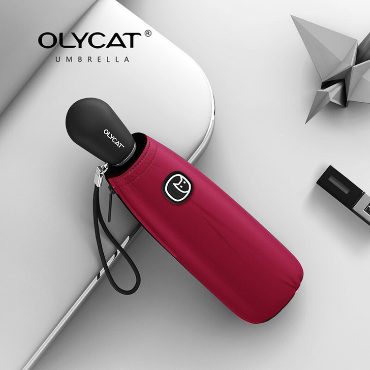 高端★OLYCAT创意棒球伞简约素色口袋伞...