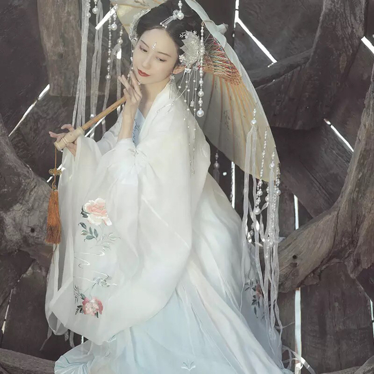 出钟灵记雀灵 全套大袖衫配齐腰儒裙儒裙全套