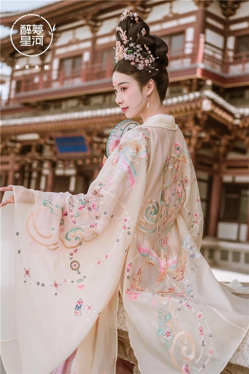 （大全套）【醉梦星河】梵花飞鸾 蜜合色 唐...