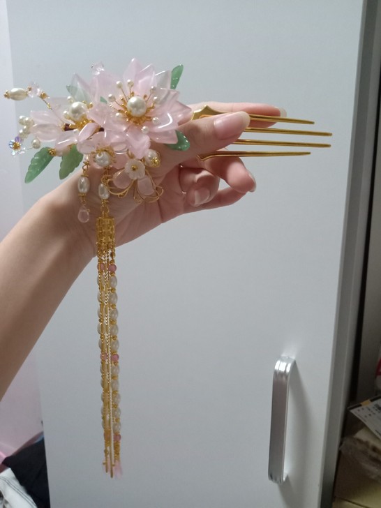 发簪，捷克琉璃发钗（重工）