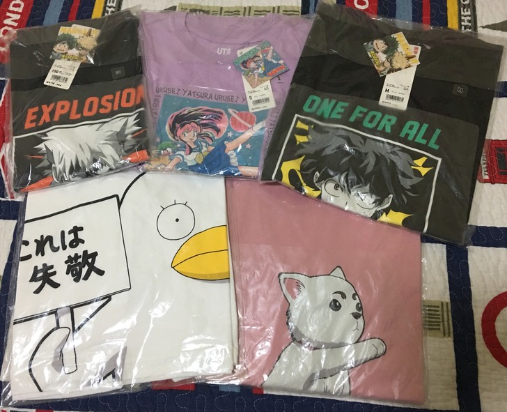 优衣库MANGA我的英雄学院爆豪福星小子银...