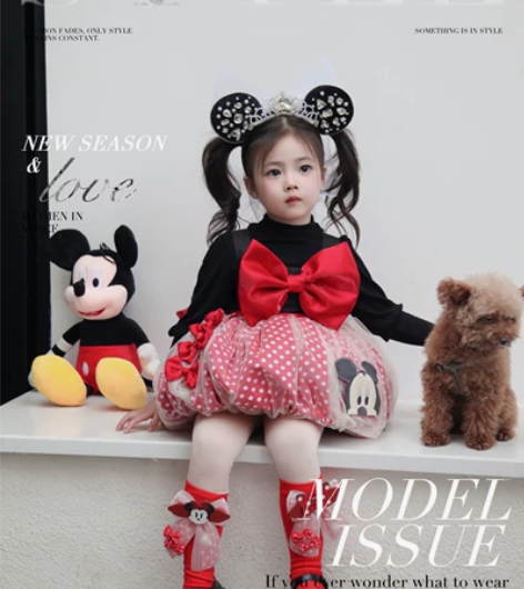 (可预定)糖心果米奇花苞裙罩纱版本，全新一...