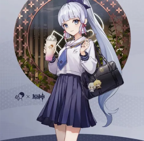 三町目原神cos服喜茶联动神里绫华JKco...