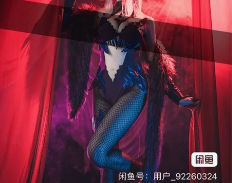 悠窝窝 FGO 黑枪呆同人cos兔女郎sa...