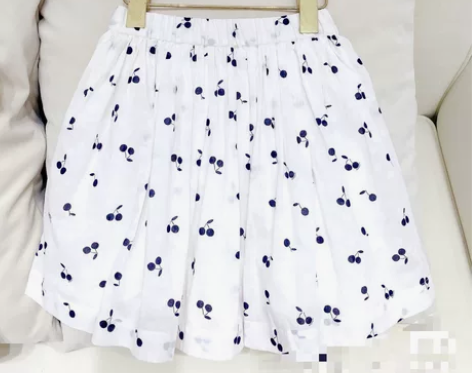 Bp定制款小碎花田园风女童全棉半身裙 全新...