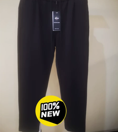 SEVENMODERN 潮牌针织松紧哈伦裤...