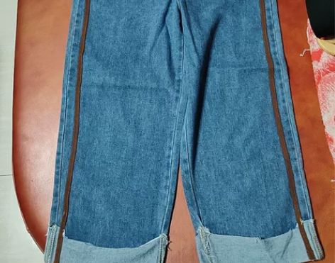 九分牛仔裤背带裤 品牌型号:165/72A...
