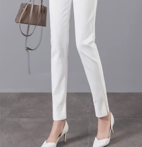 休闲长裤休闲裤子女2021春夏季百搭显瘦职...