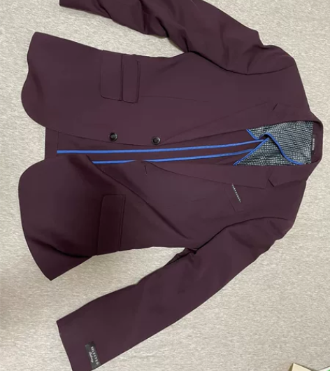 selected男士西装，修身款，只穿了一...