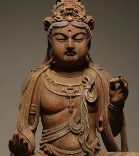 木雕.观音菩萨坐像,楠木, 造像静穆深沉 ...
