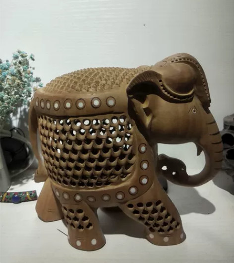 印度手工木雕大象， 感兴趣的话点“我想要”...