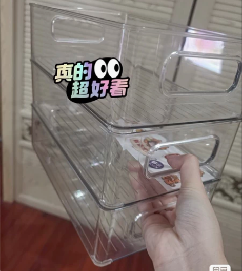 清仓价三个14.8元书箱收纳箱透明储物箱可...