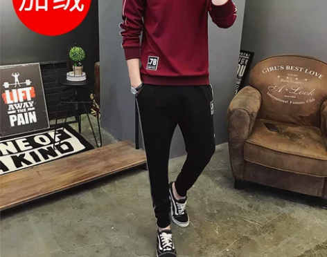 男运动服套装秋装2017运动休闲装男士运动...